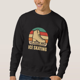 Vintage Figure Skating Retro Ice Skating Winter Sp Sweatshirt