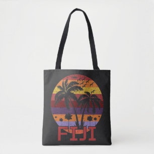Vintage Fiji Summer Beach Travel Tote Bag