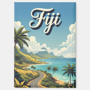 Vintage Fiji Travel Magnet