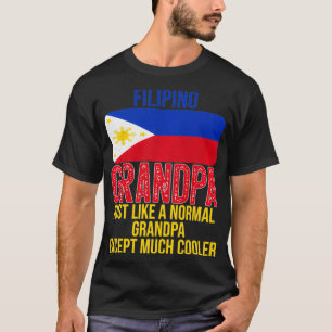Vintage Filipino Grandpa Philippines Flag for Fath T-Shirt