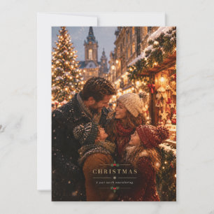 Vintage Film Christmas, Happy Family Holiday Invitation