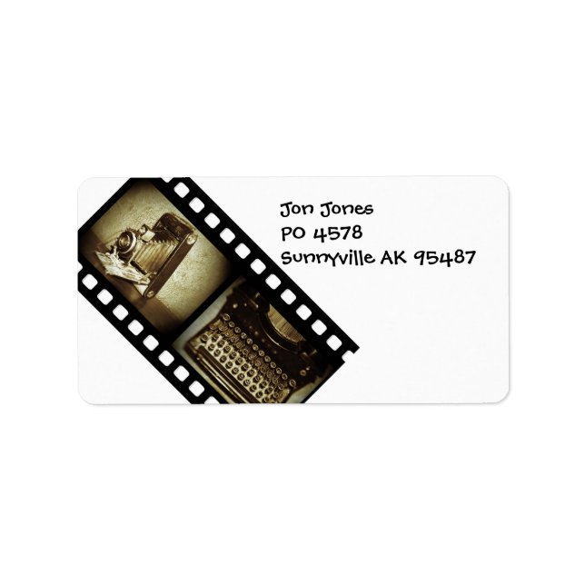 Vintage Film Label (Front)