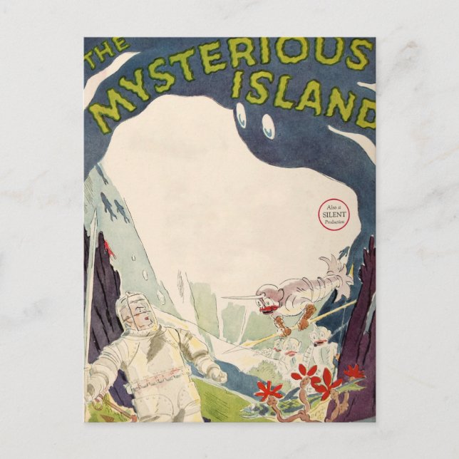 Vintage Film Movie Mysterious Island Nautical Sea Postcard (Front)