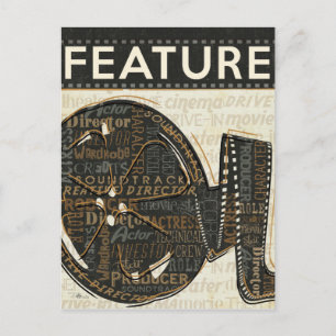 Vintage Film Reel Postcard