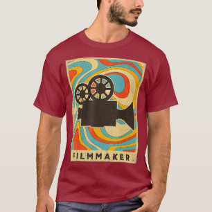 Vintage Filmmaking Retro Poster _nxpl T-Shirt