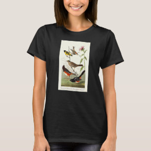 Vintage Finch Birds Illustration For Men & Women T-Shirt