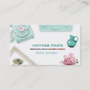 Vintage Finds Treasures Retro Business Card