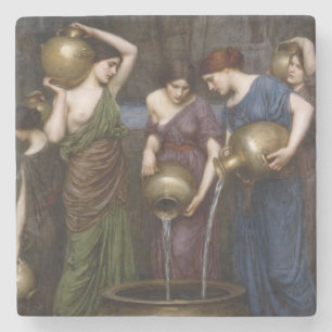 Vintage Fine Art Danaides Waterhouse Stone Coaster