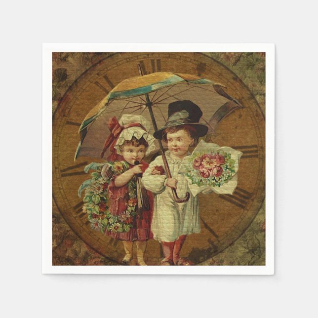 Vintage Fine Art Napkin (Front)