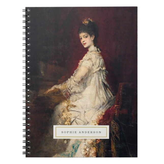 Vintage Fine Art Personalised Notebook (Front)