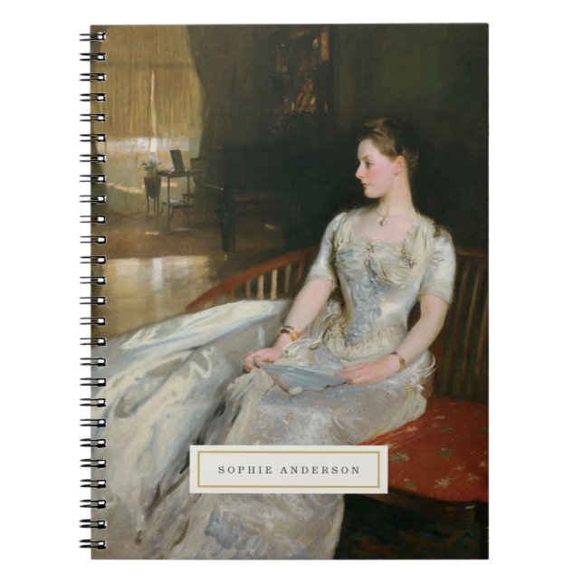 Vintage Fine Art Personalised Notebook (Front)