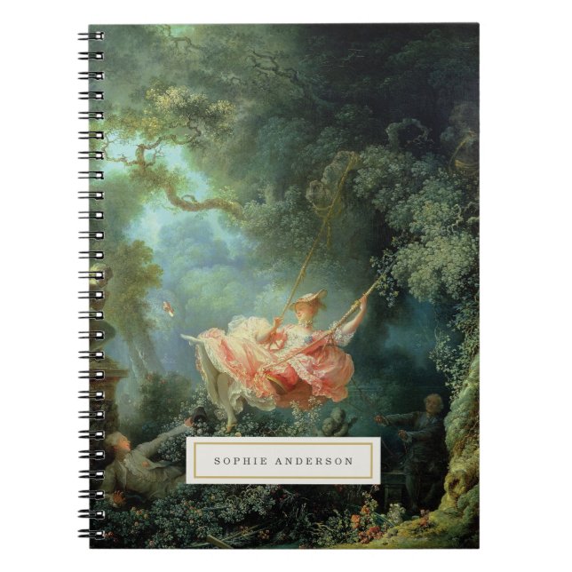 Vintage Fine Art Personalised Notebook (Front)