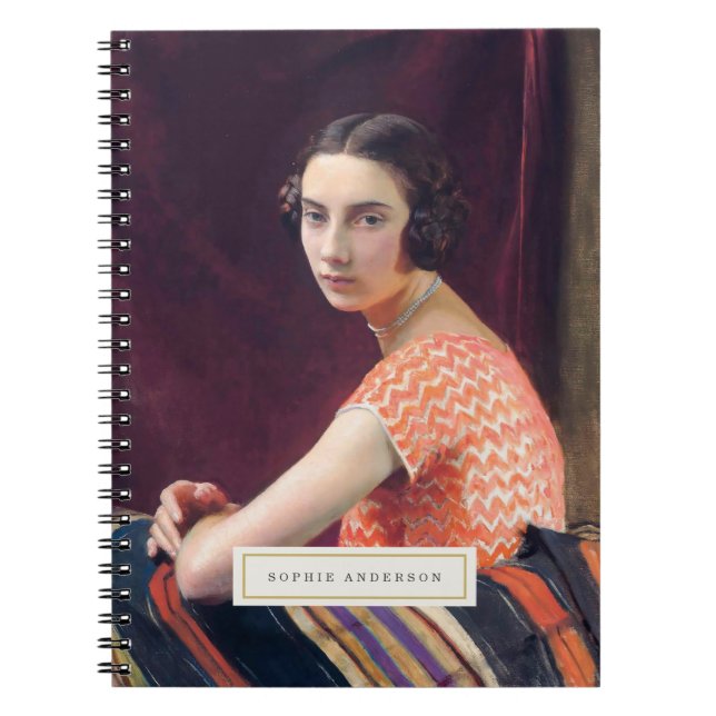 Vintage Fine Art Personalised Notebook (Front)