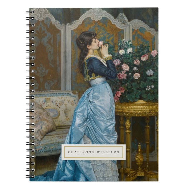 Vintage Fine Art Personalised Notebook (Front)