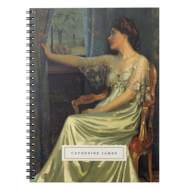 Vintage Fine Art Personalised Notebook (Front)
