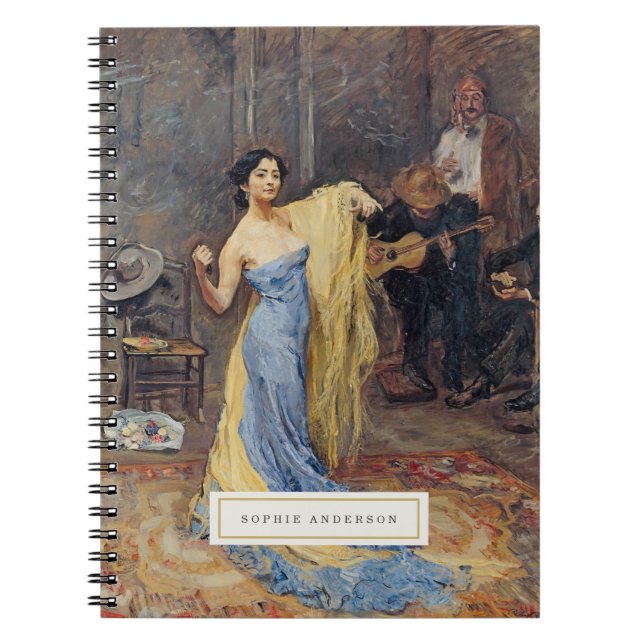 Vintage Fine Art Personalised Notebook (Front)