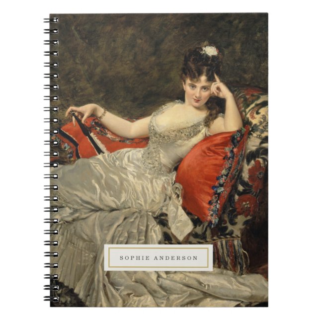 Vintage Fine Art Personalised Notebook (Front)