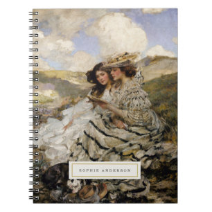 Vintage Fine Art Personalised Notebook