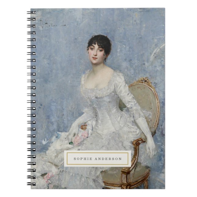 Vintage Fine Art Personalised Notebook (Front)