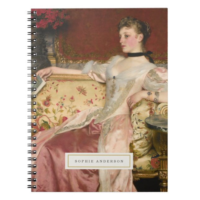 Vintage Fine Art Personalised Notebook (Front)