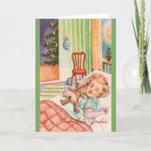 Vintage Finnish Christmas Greeting Card