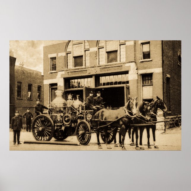 Vintage Fire Company Poster (Front)