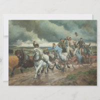 Vintage Fire Engine (by Eugène Burnand)