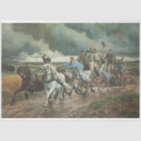 Vintage Fire Engine (by Eugène Burnand)