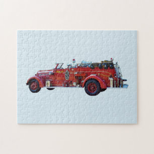 Vintage Fire Engine Jigsaw Puzzle