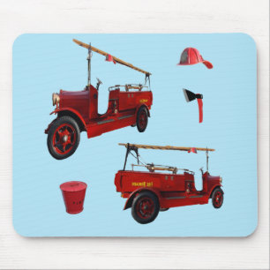Vintage Fire Fighting Equipment, Mouse Pad