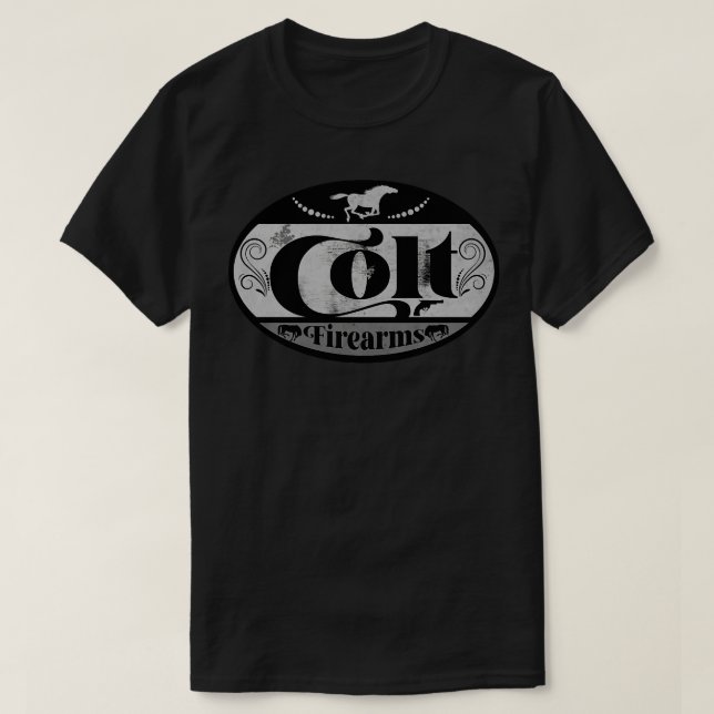 Vintage Firearms Label T-Shirt (Design Front)