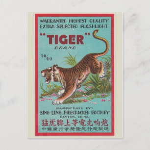 Vintage Firecracker Package Postcard