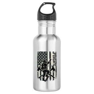 Vintage Firefighter Flag Fight Shirt Design_1 532 Ml Water Bottle