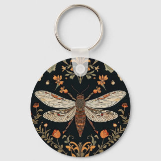 Vintage Firefly Garden Key Ring