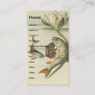 Vintage Fish Business Card