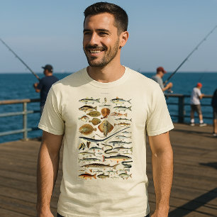 Vintage Fish by Adolphe Millot T-Shirt