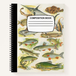 Vintage Fish Composition Notebook