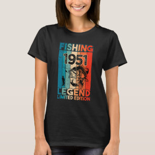 Vintage Fish Fisherman Bass Fishing Legend 1951 Bi T-Shirt