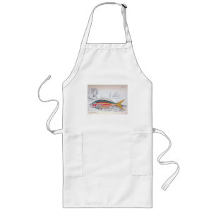 Vintage Fish Illustration Apron