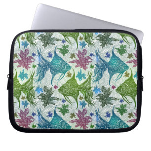 Vintage Fish Pattern Laptop Sleeve