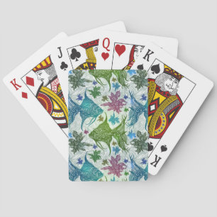 Vintage Fish Pattern Playing Cards
