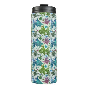 Vintage Fish Pattern Thermal Tumbler
