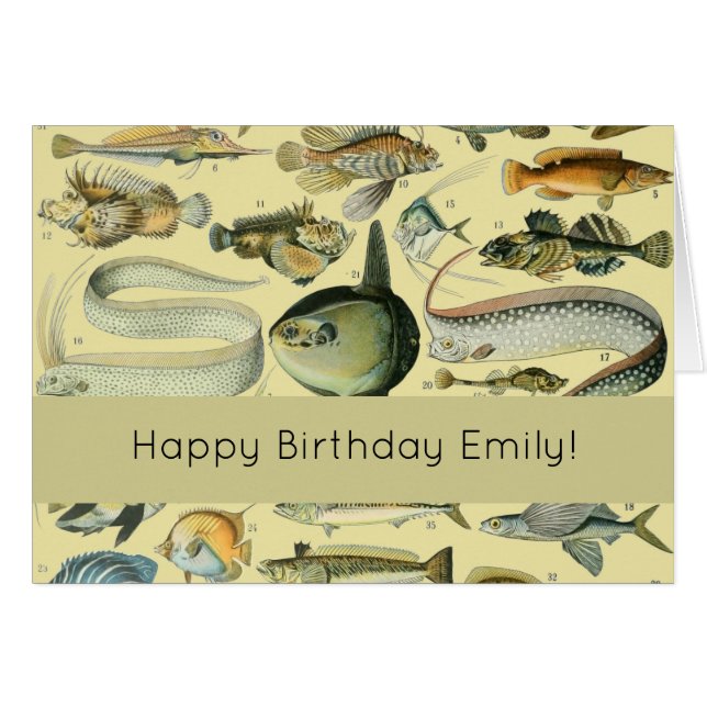 Vintage Fish Scientific Fishing Art (Front Horizontal)