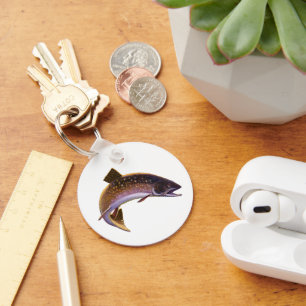 Vintage Fish, Sports Fishing Fisherman Key Ring