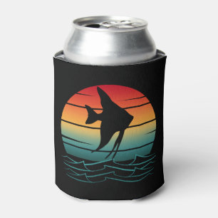 Vintage Fish Sunset Fishing Can Cooler