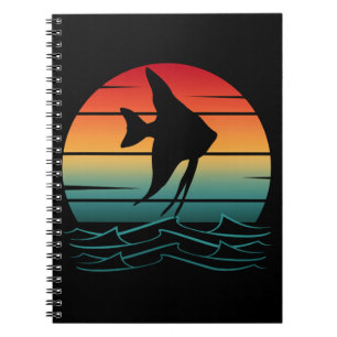 Vintage Fish Sunset Fishing Notebook