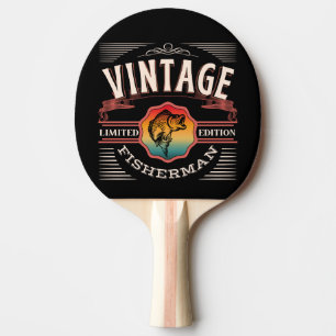 VINTAGE FISHERMAN LIMITED EDITION  PING PONG PADDLE