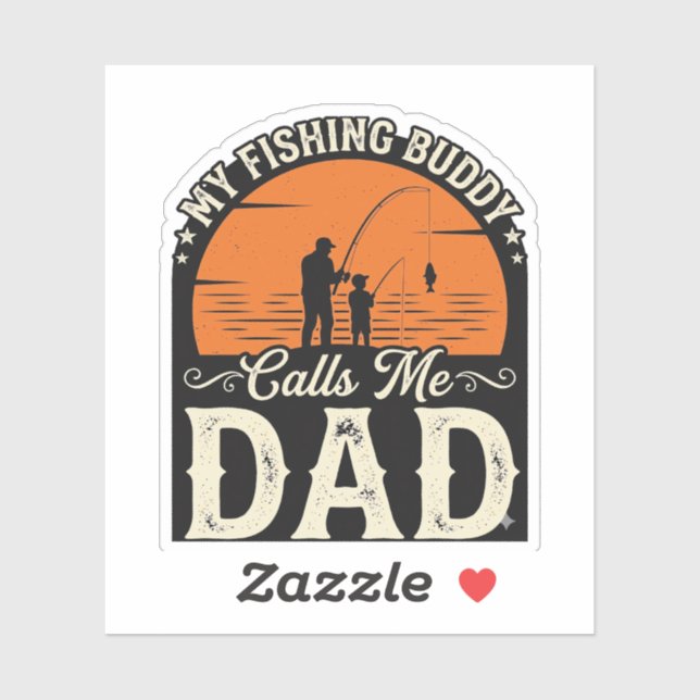 Vintage Fishing Buddy Dad Shirt Design_1 (Sheet)