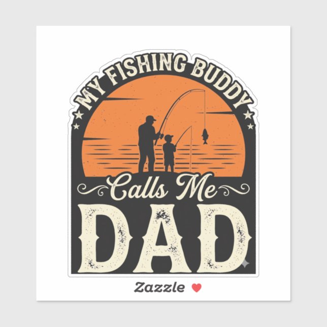 Vintage Fishing Buddy Dad Shirt Design_1 (Sheet)