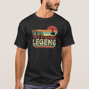 Vintage Fishing Dad Fisherman Dad For Father's Day T-Shirt